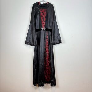 Spirit of Halloween Bat Dracula Cloak Dress Costume Size Kids Large 10 Black